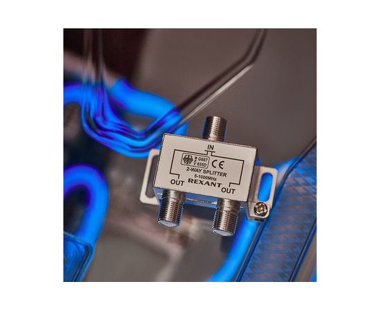 Делитель ТВ REXANT на 2 выхода F разъём 5-1000 МГц 05-6001 – изображение 7