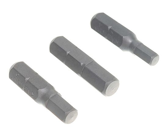 Набор вставок (бит) 1/4", HEX, 4, 5, 6мм, 3шт KING TONY 1003MQ 