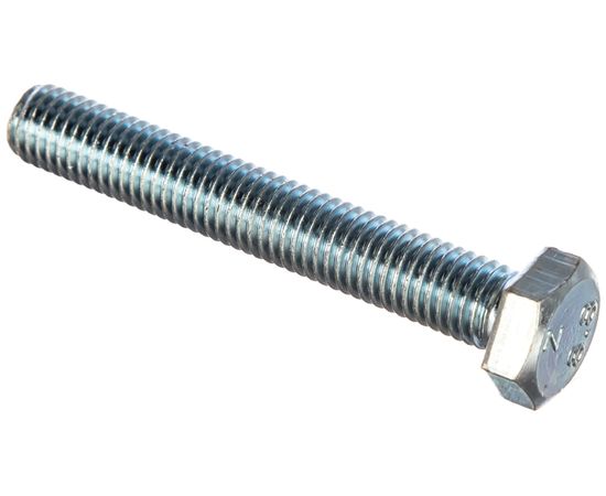 Болт DIN 933 с шестигранной головкой, оцинкованный М12х80, 10шт - коробка Tech-Krep 126531 