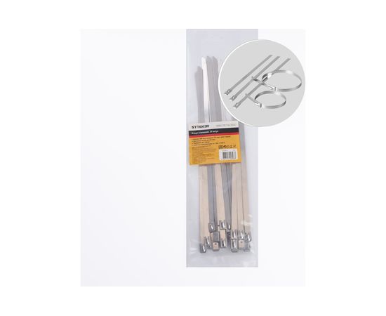 Стальной хомут STEKKER SSCTE79-300 7.9х300мм, нагрузка 120кг 32801 