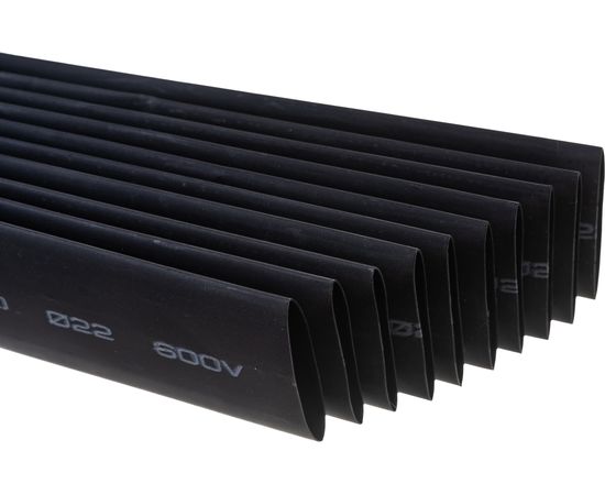 Термоусадка REXANT 22.0/11.0 мм, 1м, черная 22-2006 