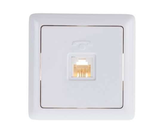 Телефонная розетка Schneider Electric ХИТ, О/У, RJ11, белый RT-4A3-B 