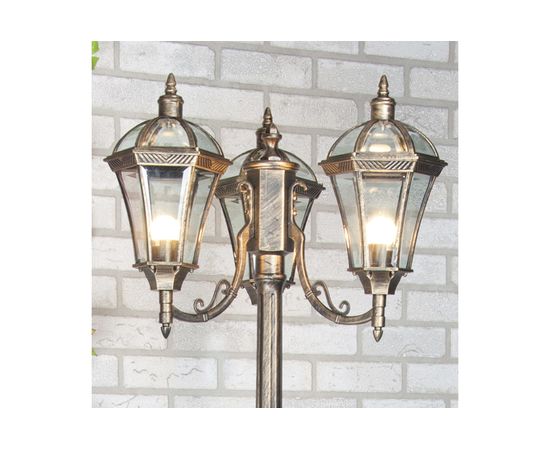 Садово-парковый светильник Elektrostandard Capella F/3 / черное золото a025017 