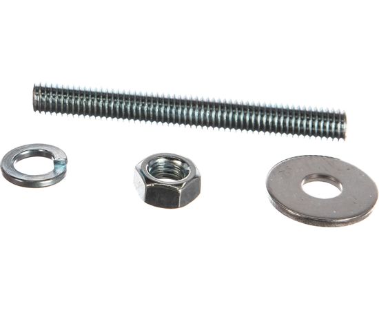Шпилька DIN976 М8x70 ЕВРОПАРТНЕР в комплекте гайки DIN934 шайбы DIN 9021 и DIN127 Zn 2 шт. 12 0609 2 