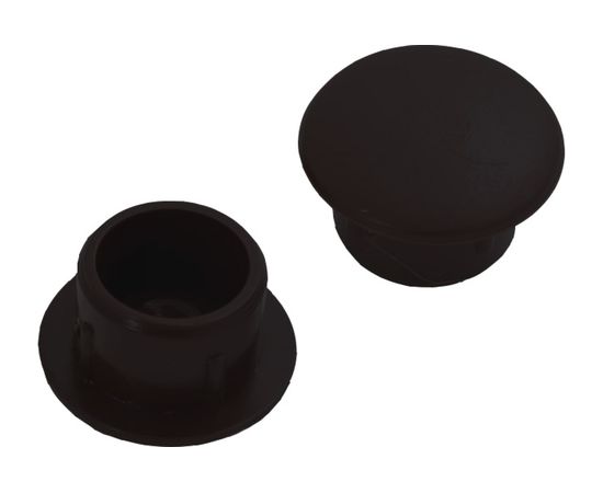 Декоративная заглушка Tech-Krep 10 мм черная 35 шт - пакет 108876 