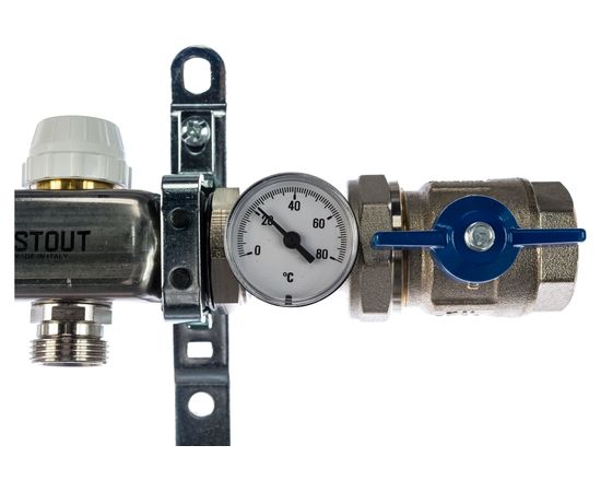 Коллектор из нержавеющей стали в сборе с расходомерами STOUT 3 выхода SMS 0907 000003 – изображение 12