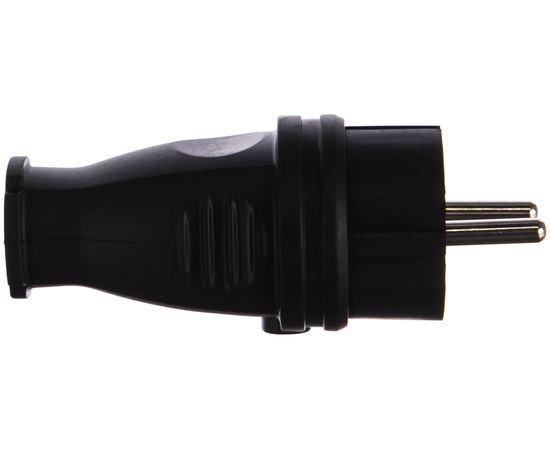 Прямая вилка Smartbuy каучуковая 230В, 2P+PE, 16A, IP44 SBE-16-P07-R – изображение 2