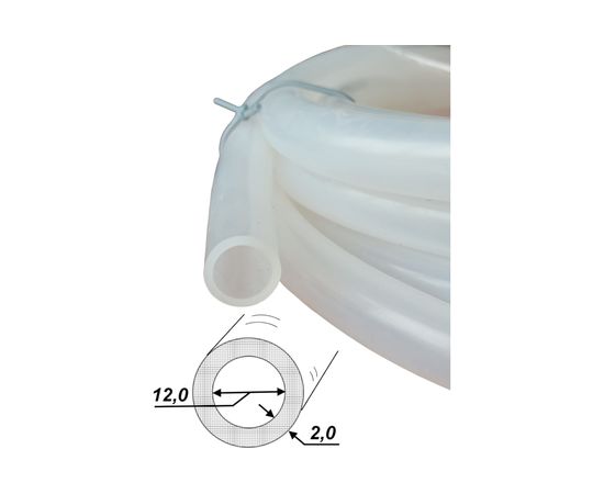 Силиконовый шланг Профитт прозрачный, 12x16 мм, 5 м 9276928 – изображение 2
