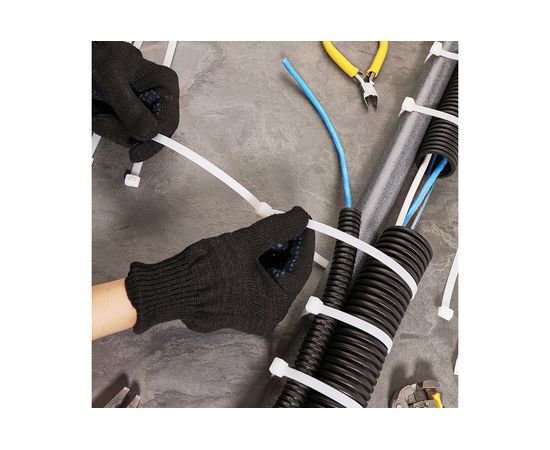 Хомут REXANT nylon 500x8.0 мм 100 шт белый 07-0502 – изображение 2