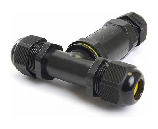 Водонепроницаемый соединитель-коннектор для проводов T FERON клемма 3pin, черный LD523/LD530 41462 – изображение 3