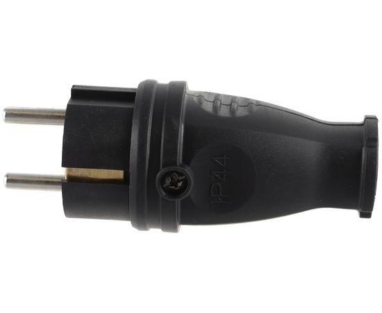 Прямая вилка Smartbuy каучуковая 230В, 2P+PE, 16A, IP44 SBE-16-P07-R – изображение 3