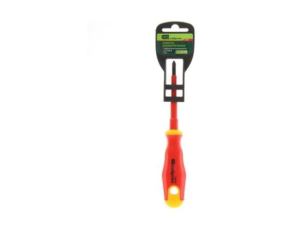 Диэлектрическая отвертка СИБРТЕХ PH1*80mm 12930 – изображение 3