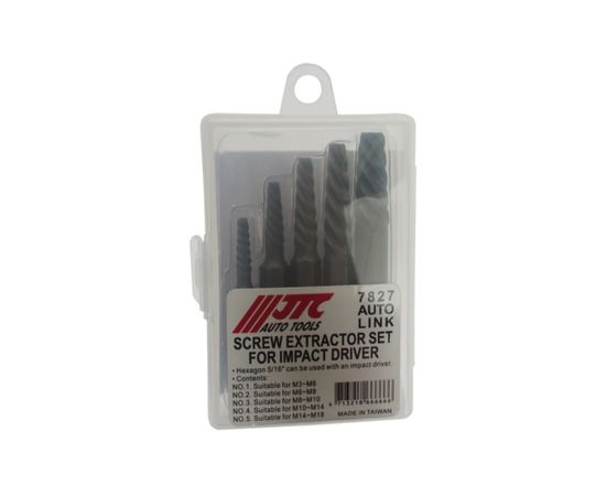 Набор экстракторов 56 х М3-М18 5 предметов JTC 7827 – изображение 3