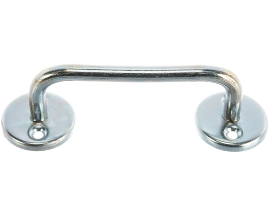 Ручка-скоба Россия РС80-2 покрытие белый цинк 80 мм 37691-080 