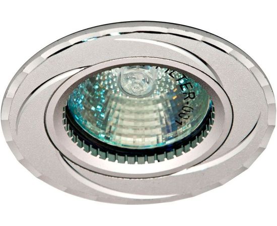 Встраиваемый потолочный светильник FERON MR16 G5.3 серебро,GS-M361 18897 
