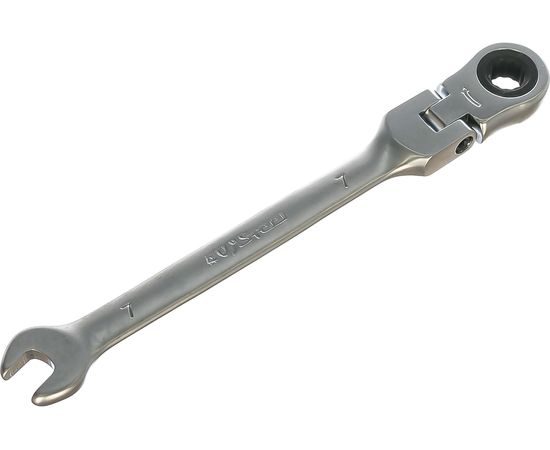 Комбинированный ключ трещоточный с шарниром 7мм AV Steel AV-315207 