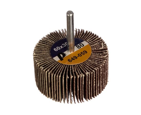 Круг лепестковый с оправкой (60х30 мм; P80) ПРАКТИКА 649-059 