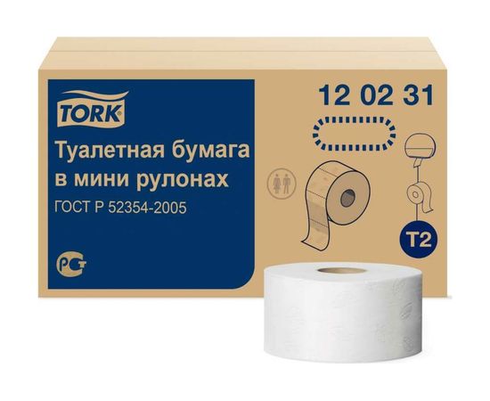 Туалетная бумага TORK Advanced 170 м 2-слойная белая 120231 126502 