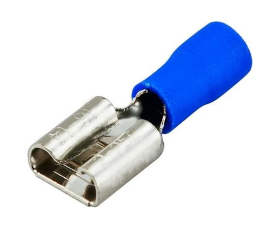 Плоская изолированная клемма REXANT гнездо 7.4мм 1.5-2.5 кв.мм /РПИм 2-250 08-0433 