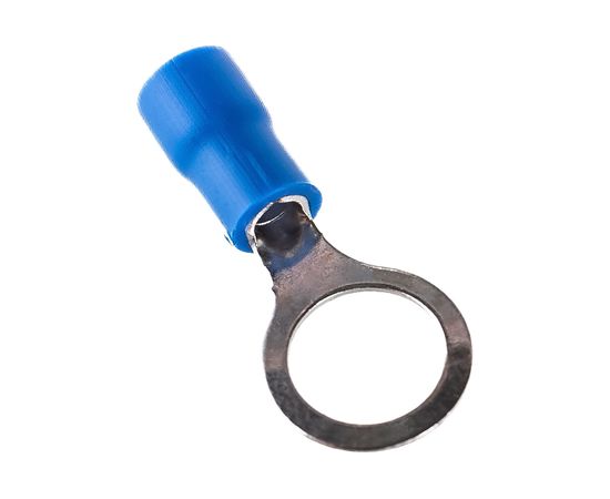 Изолированный кольцевой наконечник REXANT, диам. 8.4 мм, 1.5-2.5 кв.мм, синий 08-0036 