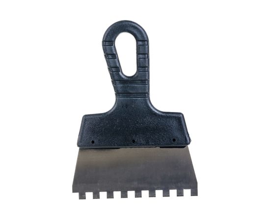 Фасадный зубчатый шпатель (150 мм, нержавеющая сталь, 8 мм) Biber 35212 тов-048246 