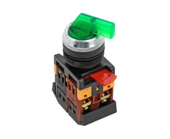 Переключатель EKF ANLC-22 2P зеленый с подсветкой 380В NO+NC EKF psw-anlc-2p-g-380 