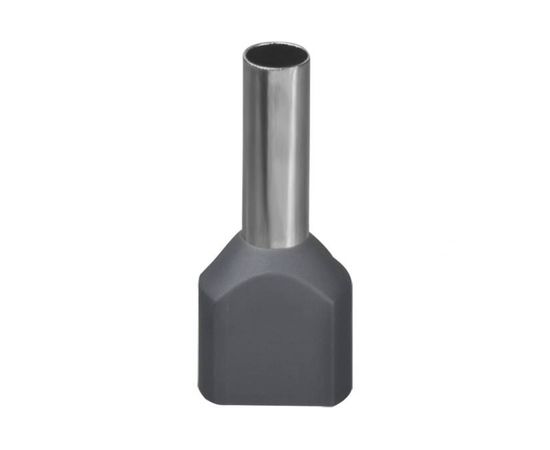 Наконечник Navigator 61 042 NET-E2-4.0-12-B50 НШВИ2, серый, 2 провода 50шт/упак 61042 