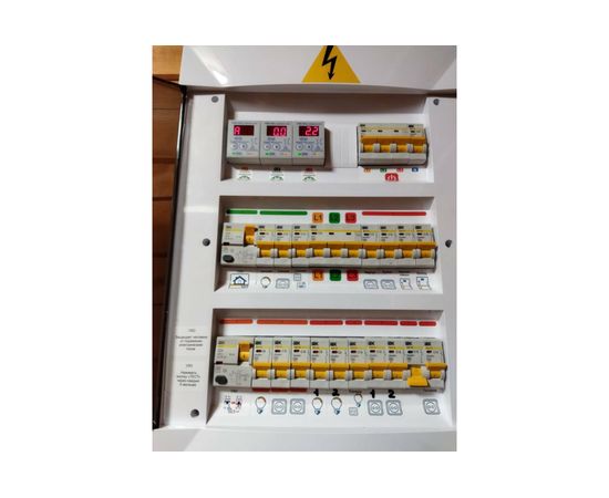 Набор наклеек на электрощит Маркировка 220 для электрических щитов до 96 модулей EL-ProMax – изображение 13