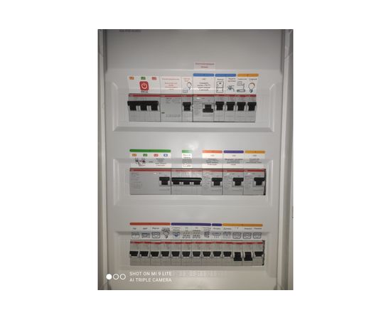 Набор наклеек на электрощит Маркировка 220 для электрических щитов до 96 модулей EL-ProMax – изображение 14