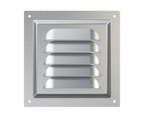 Решетка вентиляционная стальная оцинкованная 125х125 мм ERA 1212МЦ 86-856 – изображение 2