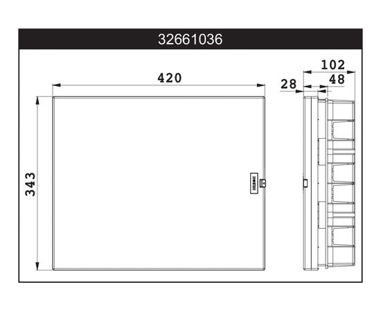 Бокс NILSON СУ 36-местн. для авт.Выключатель QUANTUM 32661036 – изображение 2