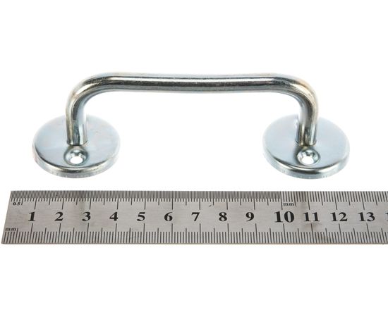 Ручка-скоба Россия РС80-2 покрытие белый цинк 80 мм 37691-080 – изображение 3