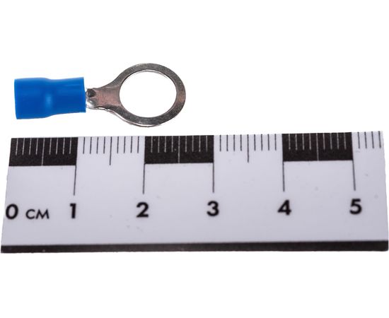 Изолированный кольцевой наконечник REXANT, диам. 8.4 мм, 1.5-2.5 кв.мм, синий 08-0036 – изображение 3