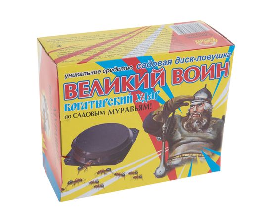 Садовая ловушка от муравьев Великий воин 5 дисков и гель 50 г 4620015696140 – изображение 3