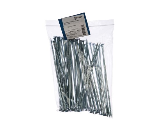 Саморез КРЕП-КОМП белый цинк POZY 6х200 50шт бд6200ф – изображение 3