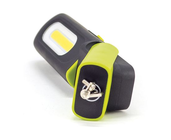 Фонарь ЯРКИЙ ЛУЧ OPTIMUS ACCU Pocket Twist 5W COB 100/350лм +SMD 70лм, крюк/магнит, Li-Ion 1200mA 4606400106340 – изображение 3