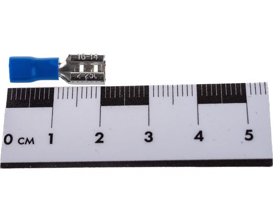 Плоская изолированная клемма REXANT гнездо 7.4мм 1.5-2.5 кв.мм /РПИм 2-250 08-0433 – изображение 5