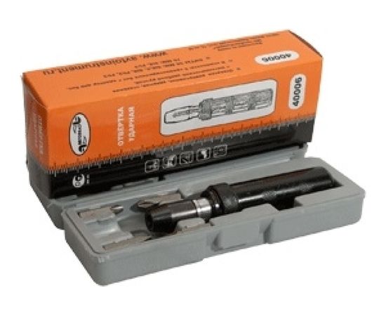 Ударная отвертка АвтоDело оксидирование, 6 насадок, футляр 40006 10512 – изображение 6