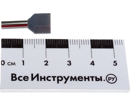 Наконечник Navigator 61 042 NET-E2-4.0-12-B50 НШВИ2, серый, 2 провода 50шт/упак 61042 – изображение 6