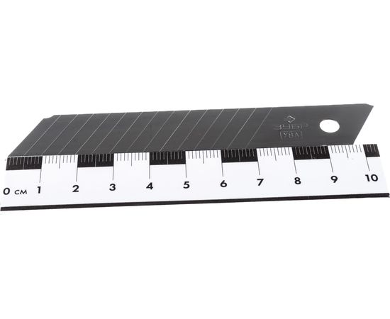 Лезвие "МАСТЕР" сегментированное, сталь У9А, в боксе, 18 мм, 10 шт. Зубр 09721-18-10 – изображение 6