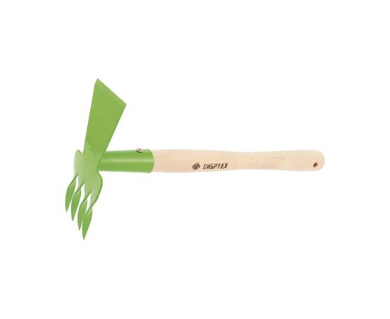 Рыхлитель 4-зубый, витой зуб, комбинированный, профиль ""трапеция"", деревянная рукоятка СИБРТЕХ 62342 