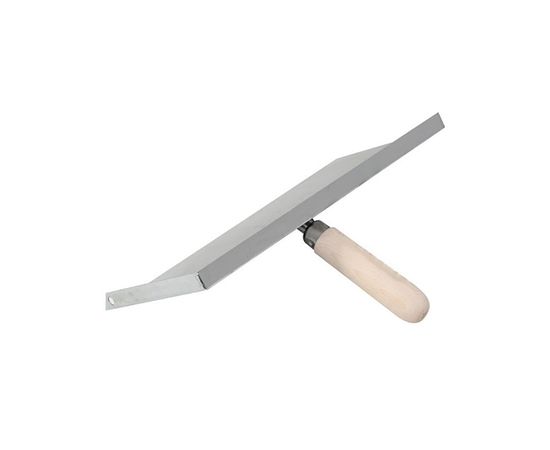 Сокол с закрытыми краями, 50x305x15mm, оцинкованная сталь, деревянная ручка CORTE 1610С 