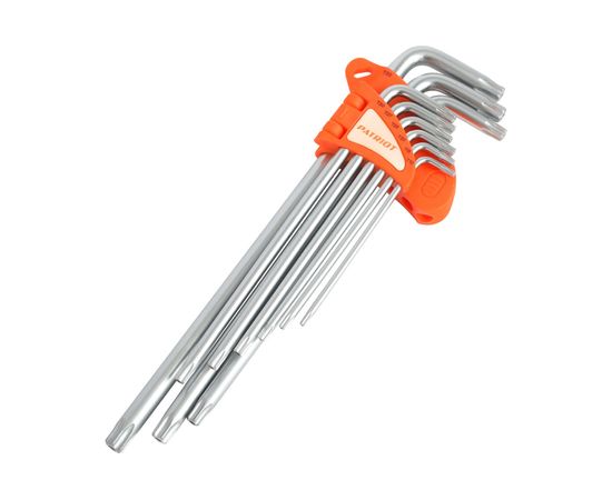 Набор ключей PATRIOT SKТ-9EL, TORX, экстра длинные, T10-T50, CRV, 9 шт 350002005 