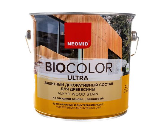 Пропитка Neomid BIO COLOR ULTRA NEW 2020 дуб 2,7 л Н -ULTRA-2,7/дуб 
