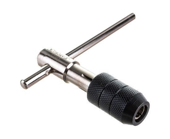 Вороток-держатель для ручных метчиков Thorvik Т-образный, с быстрозажимным патроном M6-12 TTH3 52884 