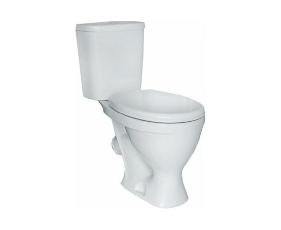 Унитаз-компакт Sanita Формат Эконом косой выпуск, 1 режим, сиденье ПП 438864 