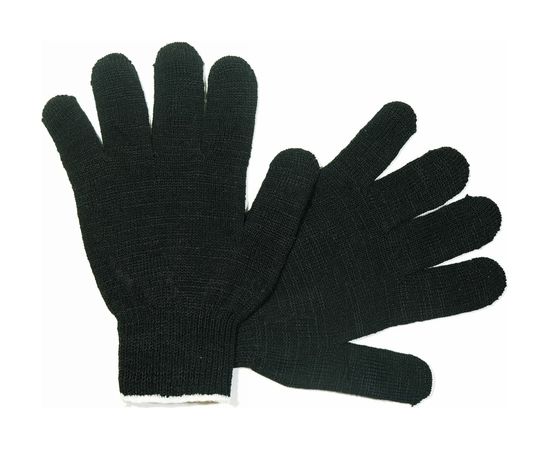 Двойные перчатки АНТЕЙ ПЛЮС Зима, 10 класс вязки, 267 текс 84-87 г, черные, 150 пар, 042 