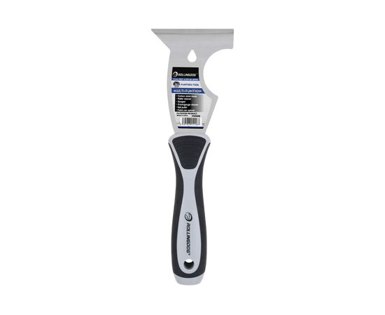 Шпатель-скребок многофункциональный ROLLINGDOG 6 в 1, 76 мм., углеродистая сталь № 50 премиум-класса, запатентован, 50008 