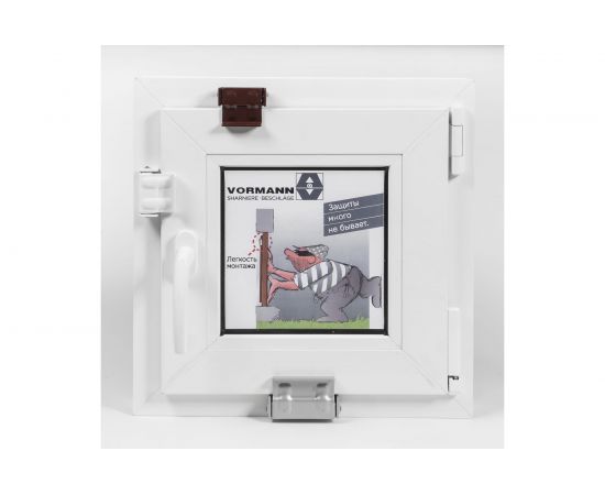 Замок для окон VORMANN 16х27/92х3 мм, оцинкованный, коричневый + монтажный набор 00204 016 B – изображение 2