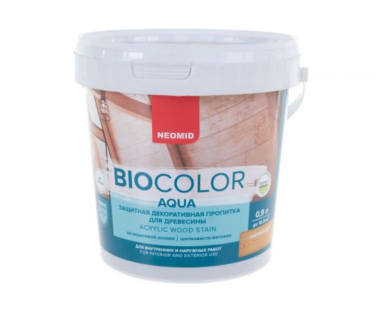 Пропитка Neomid BIO COLOR aqua NEW 2014 светлый дуб /0.9л/ Н -AQUA-0,9/сдуб – изображение 2